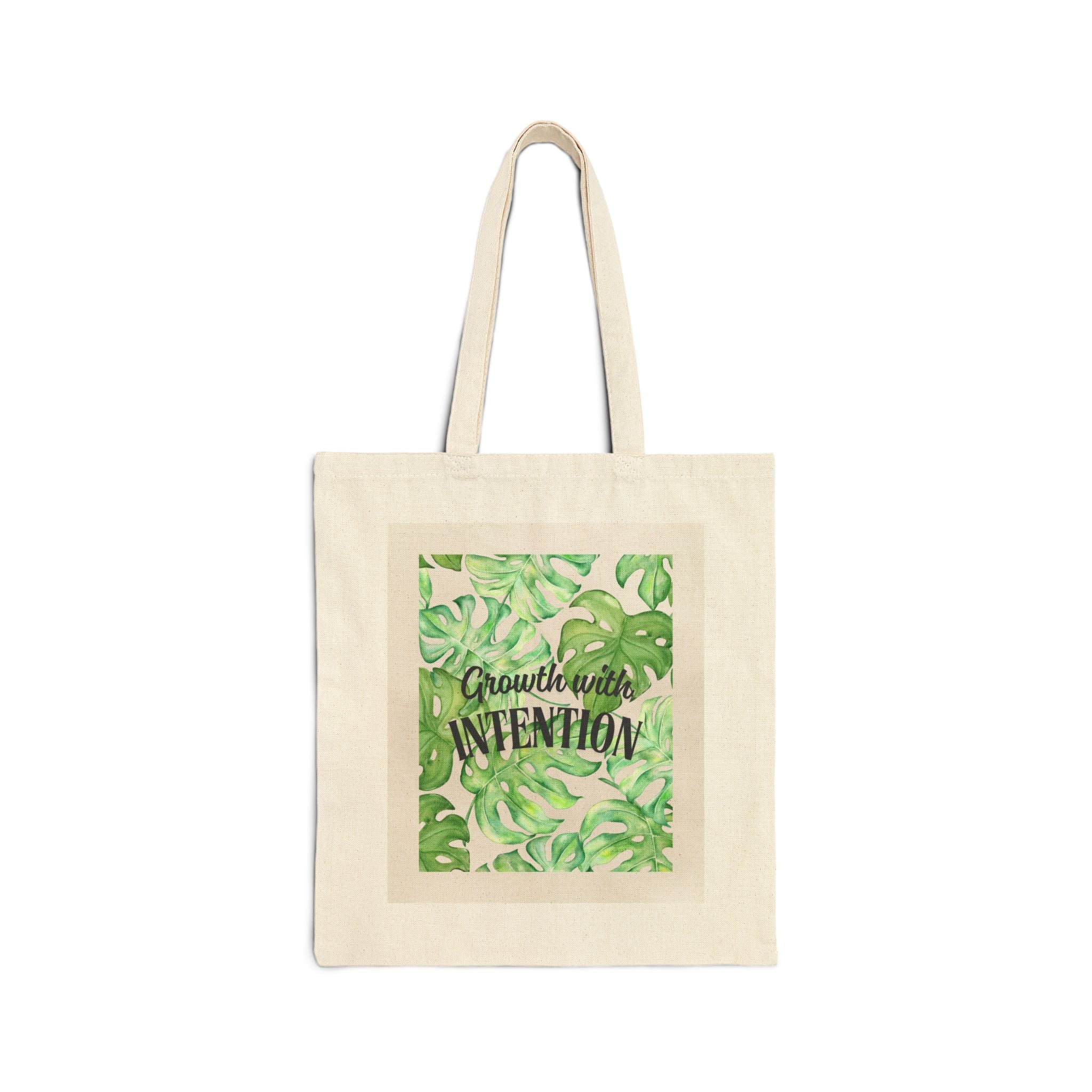 “Growth With Intention” Cotton Tote Bag