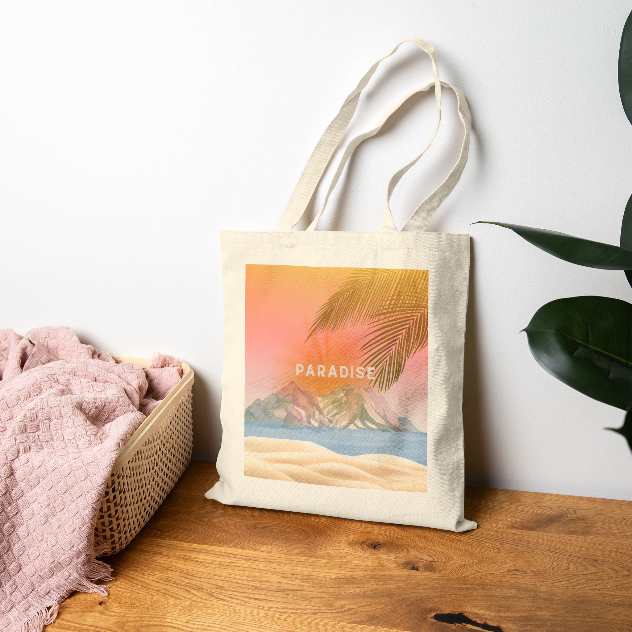 Paradise Cotton Tote Bag