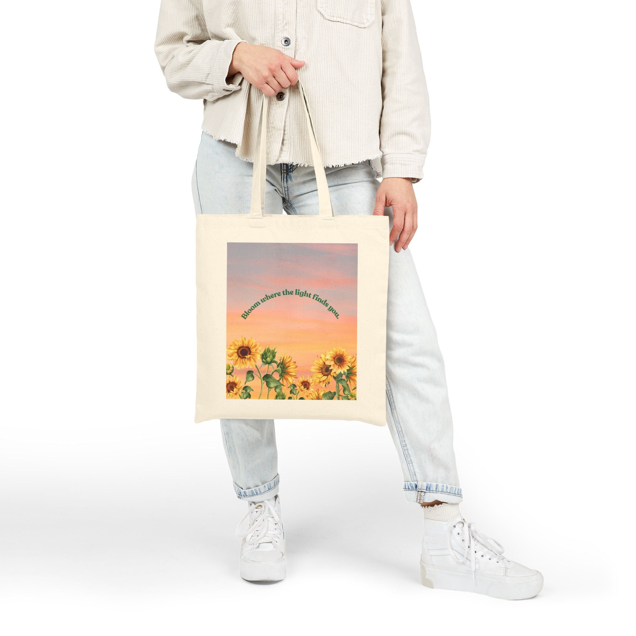 Sunflower Cotton Tote Bag