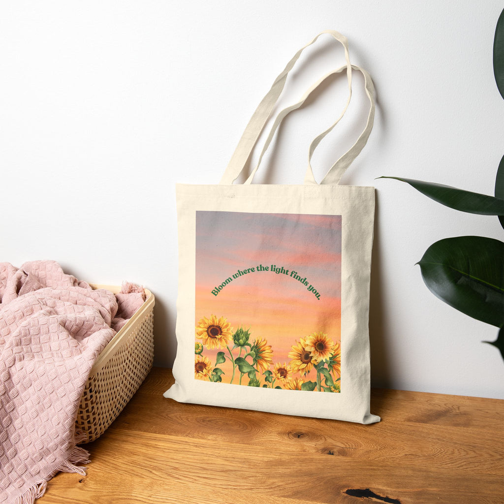 Sunflower Cotton Tote Bag